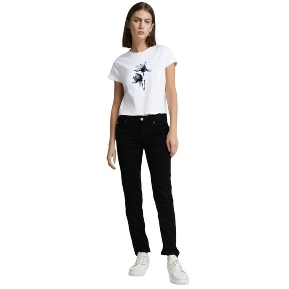 Buffalo David Bitton Jeans Denim - Buffalo David Bitton Black Cotton Blend Skinny Mid Rise Stretch Jeans 6/28 EXC